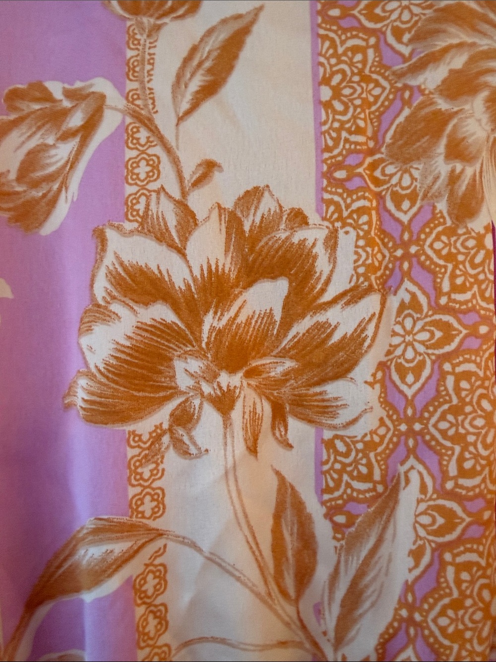 Vici Pink and Lavender Floral Wrap Romper with Feather Trim - Picture 5 of 8